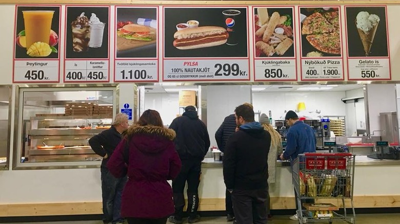 Iceland Costco food court