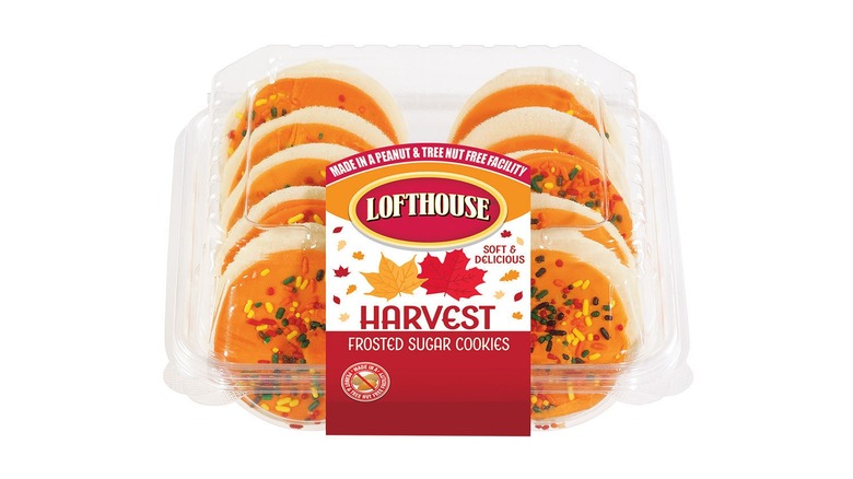 Packaged Lofthouse Harvest sugar cookies