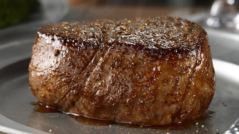 seasoned filet on a plate