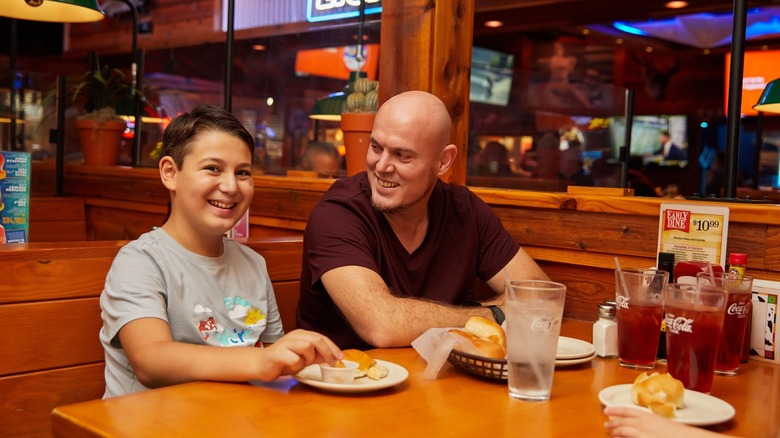 Family at Texas Roadhouse