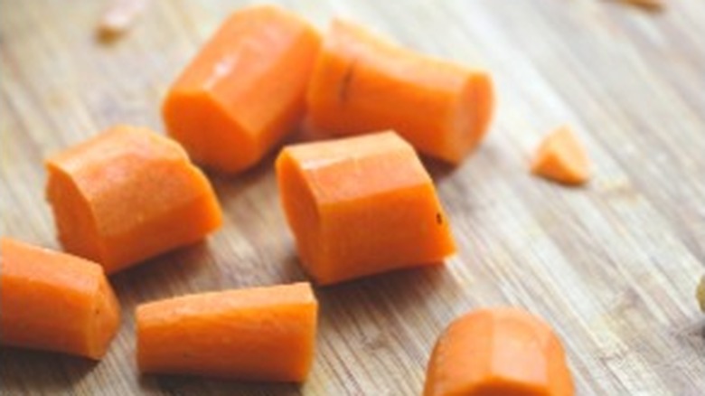 chopped carrots