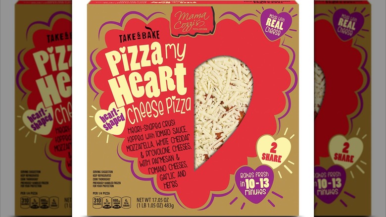 heart shaped pizza