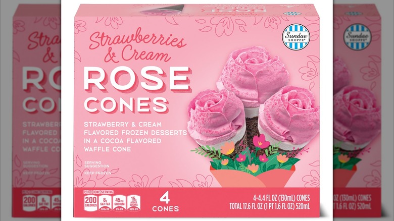 strawberry chocolate rose ice cream