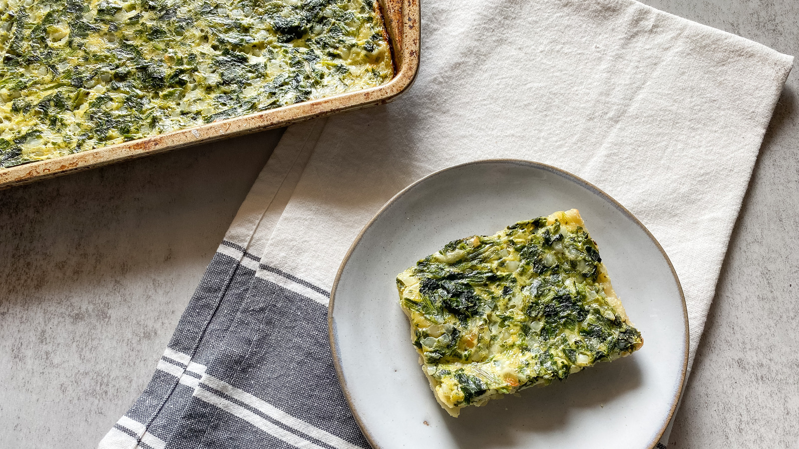 Low-Fat Spinach And Cottage Cheese Pie Recipe
