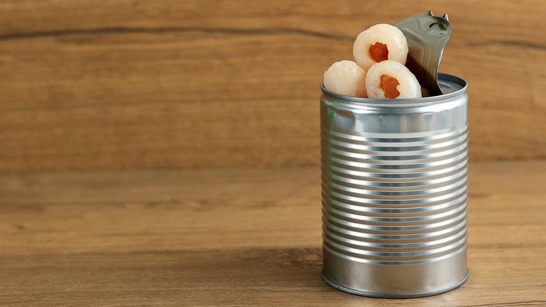 canned lychees