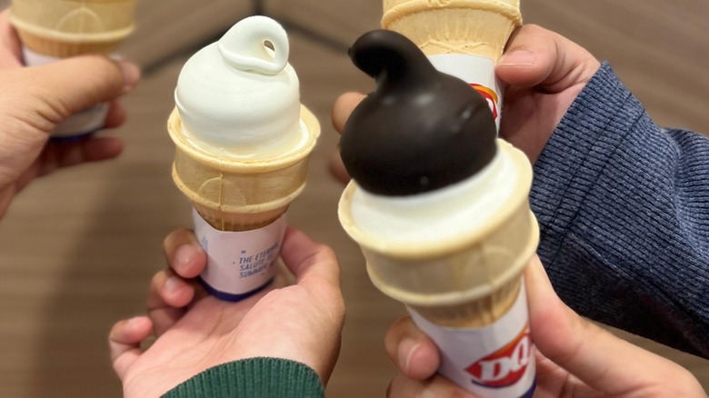 soft serve cones from Dairy Queen