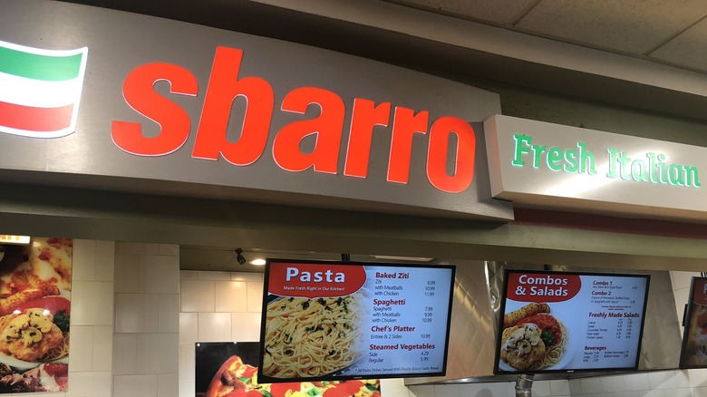 Sbarro Pizza sign