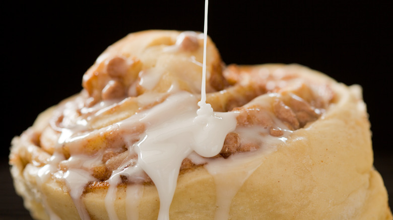 Iced cinnamon roll