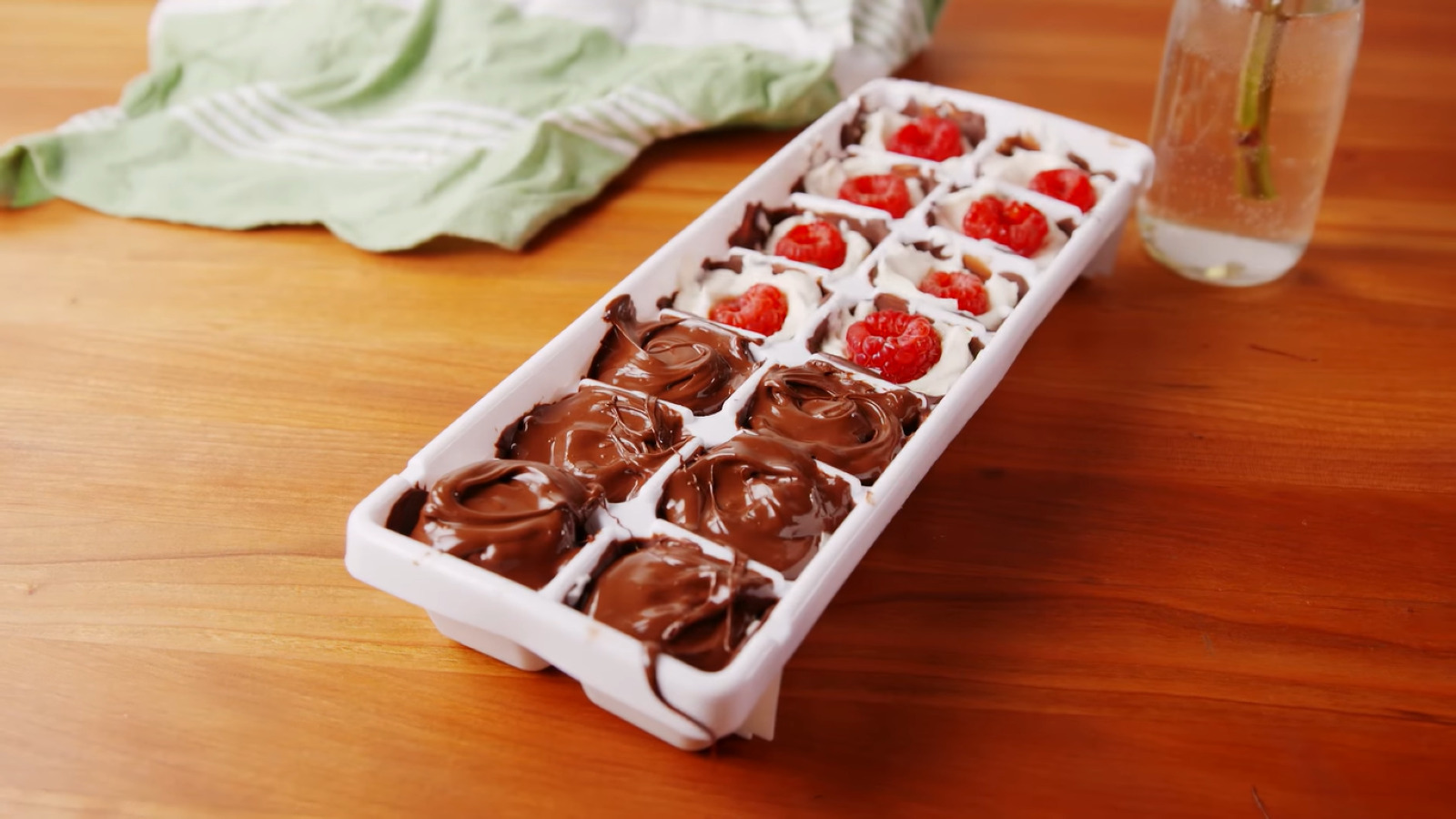 Frozen Cheesecake Bites - Ice Cube Tray!