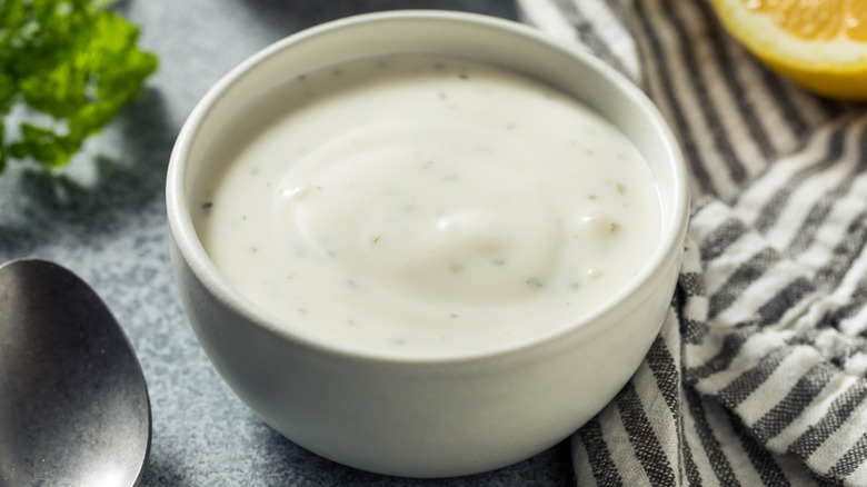 bowl of ranch dressing