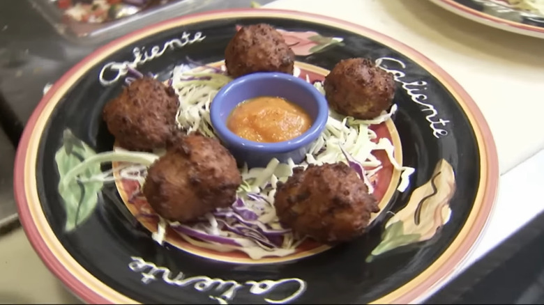 plate of very spicy fritters