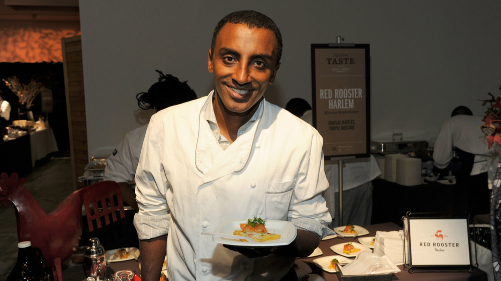 Chef Marcus Samuelsson at Red Rooster restaurant