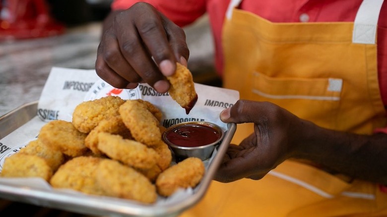 Marcus Samuelsson with Impossible Nuggets