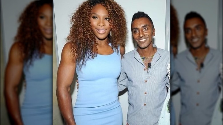 serena williams and marcus samuelsson smile