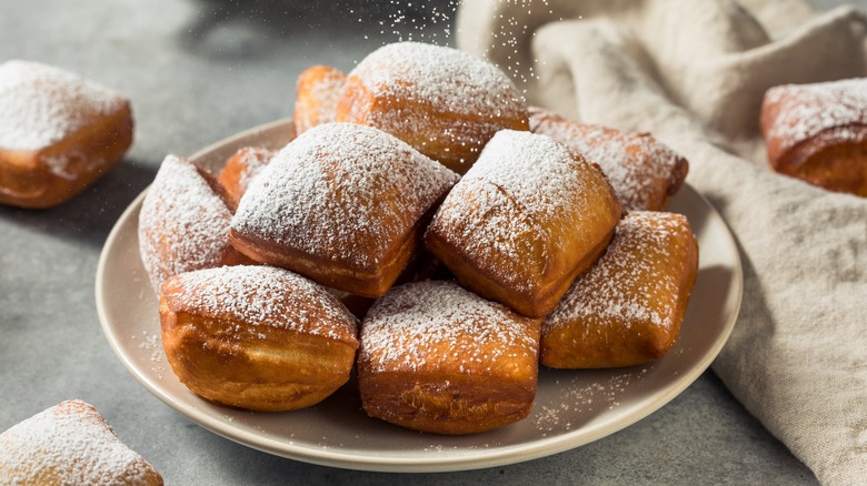 Plate of beignets