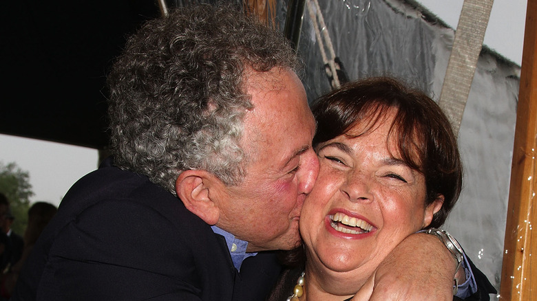 Jeffrey Garten kissing Ina Garten