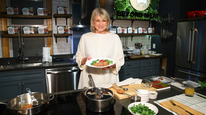 Martha Stewart in the kitchen