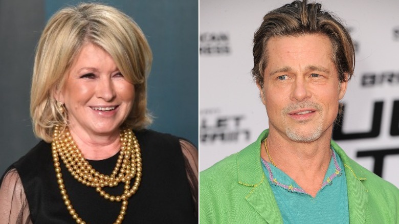 Martha Stewart and Brad Pitt