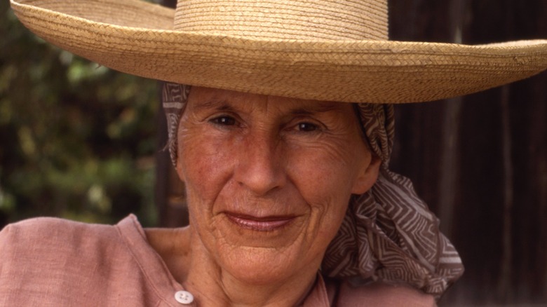 diana kennedy smiles in hat