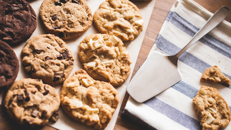 various cookies on sheet pan