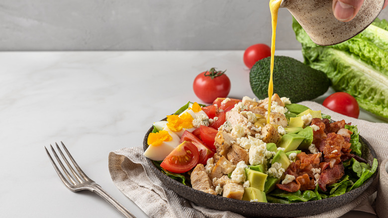 Cobb salad on a plate