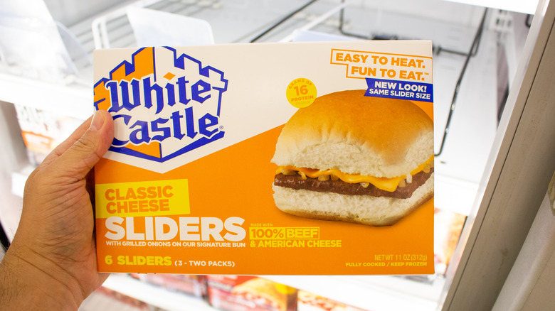 Box of White Castle frozen sliders