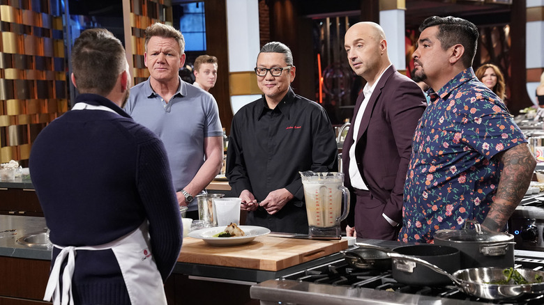 MasterChef: Legends judges Gordon Ramsay, Iron Chef Morimoto, Joe Bastianich and Aaron Sanchez