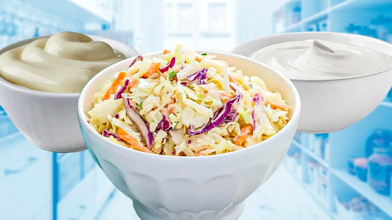 mayonnaise sour cream coleslaw