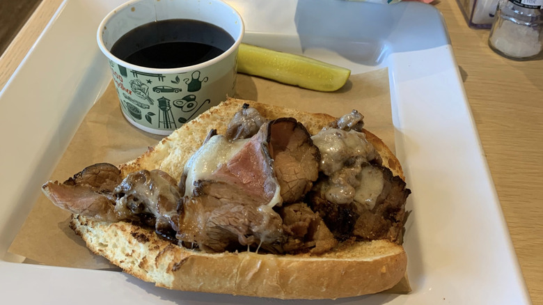 McAlister's open-faced French Dip