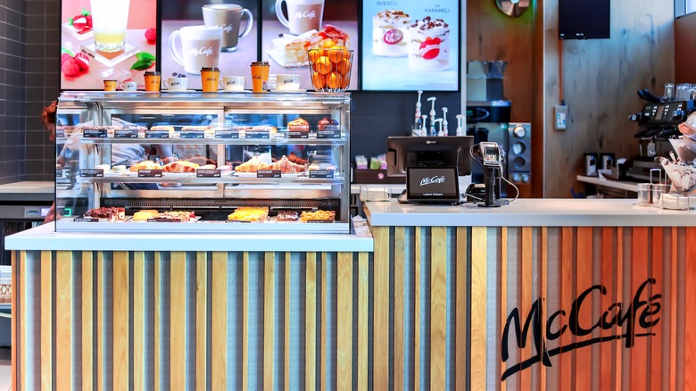 McCafe counter