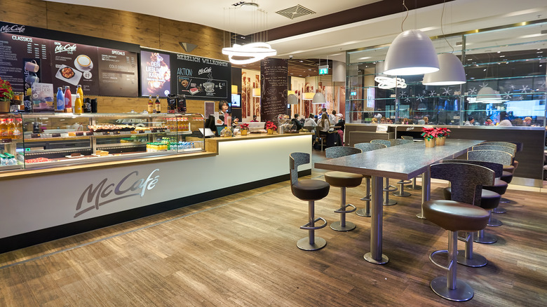 Interior of McCafe