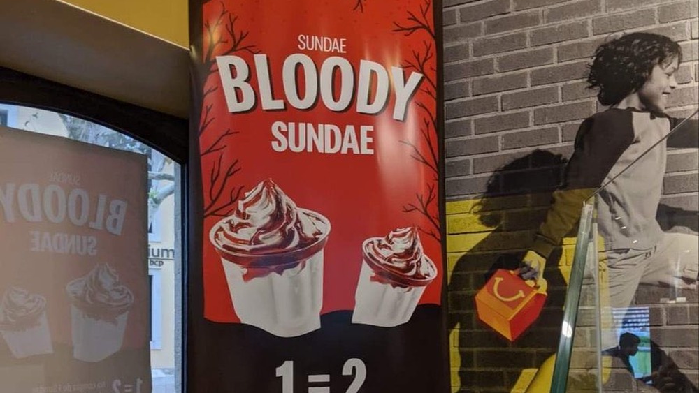 McDonald's sundae bloody sundae