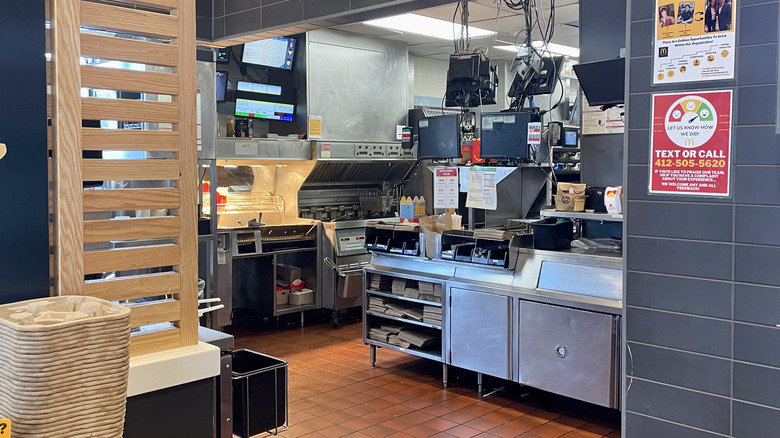 McDonald's frying area