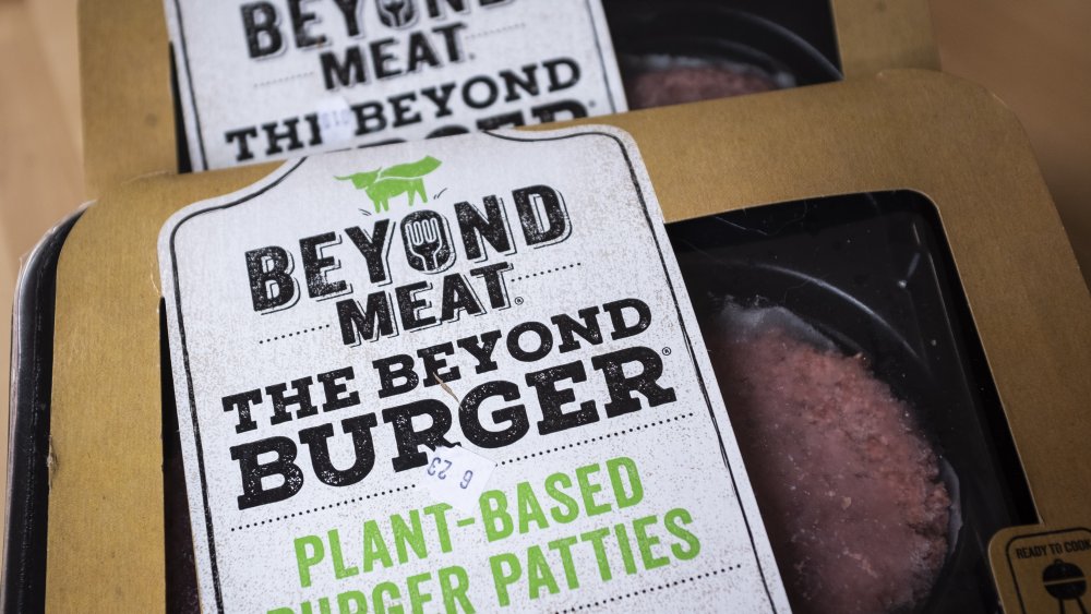 Beyond Meat plant-based burger package