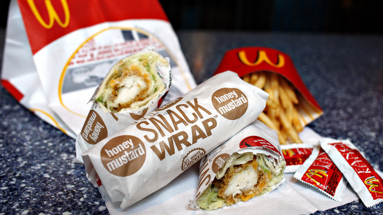 mcdonald's chicken snack wraps 