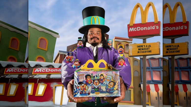 Kerwin Frost with McDonald's McNugget Buddies