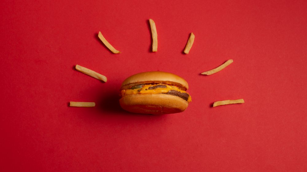 McDonald's burger and fries