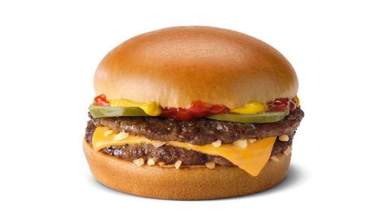 McDonald's McDouble hamburger