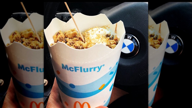 Australian McFlurry with wooden spoon