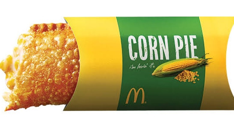 Corn pie in sleeve