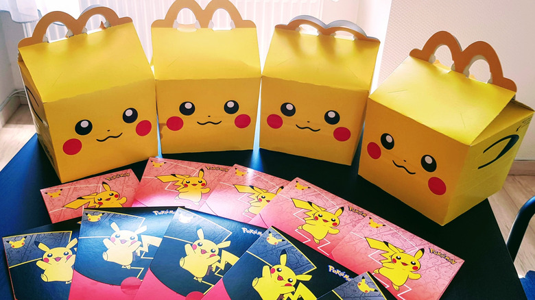 pokemon happy meal boxes and cards