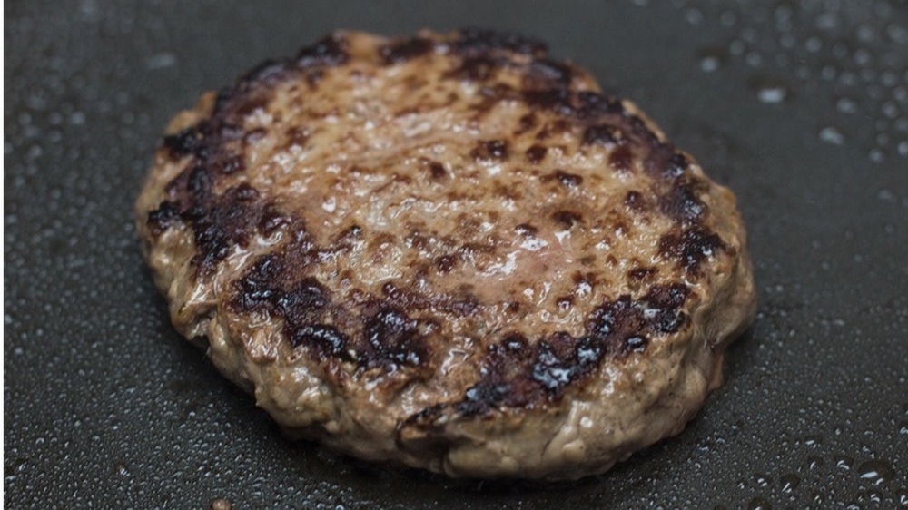 cooking burger for quarter pounder