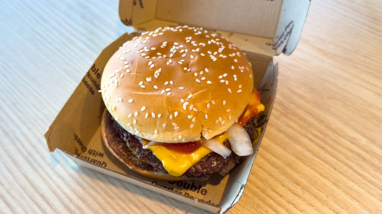 McDonald's Double Quarter Pounder with onions