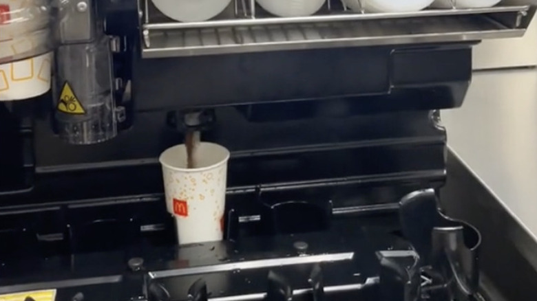 McDonald's robotic drink machine