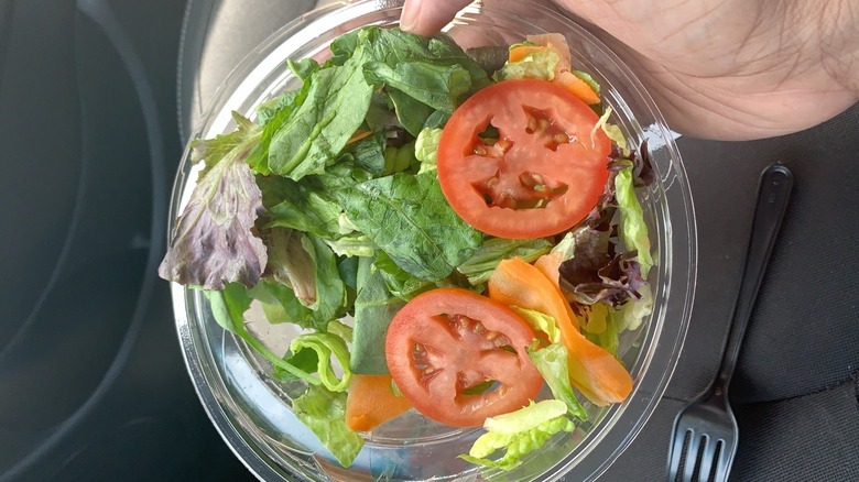 McDonald's lettuce and tomato side salad