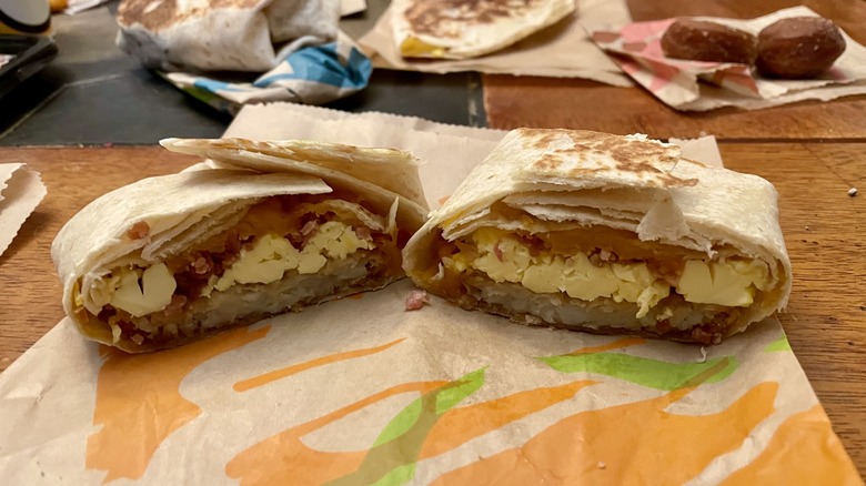 Breakfast bacon Crunchwrap