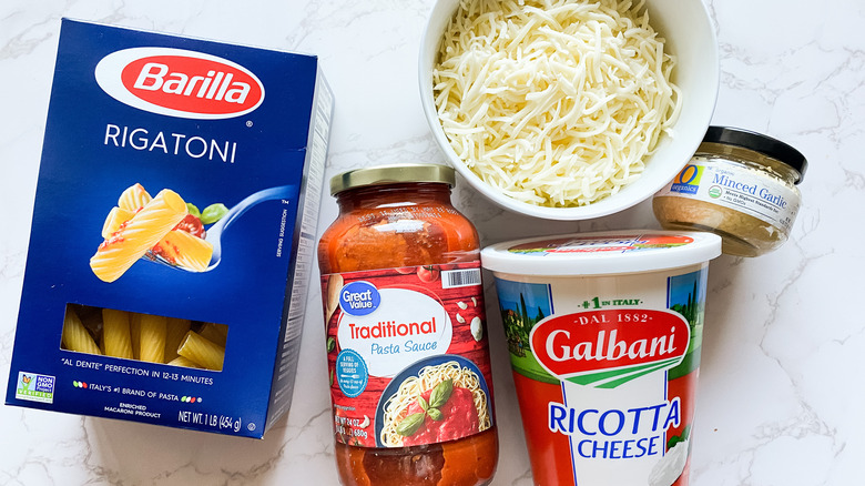 baked ziti ingredients