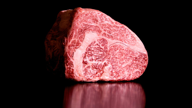 marbled wagyu beef