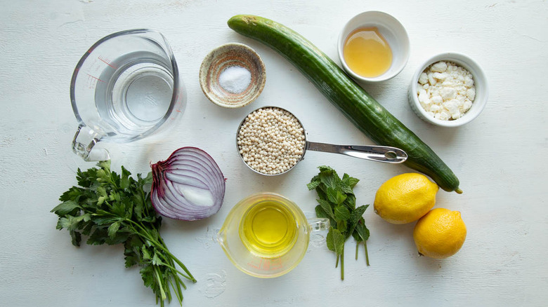 ingredients for israeli pearl couscous