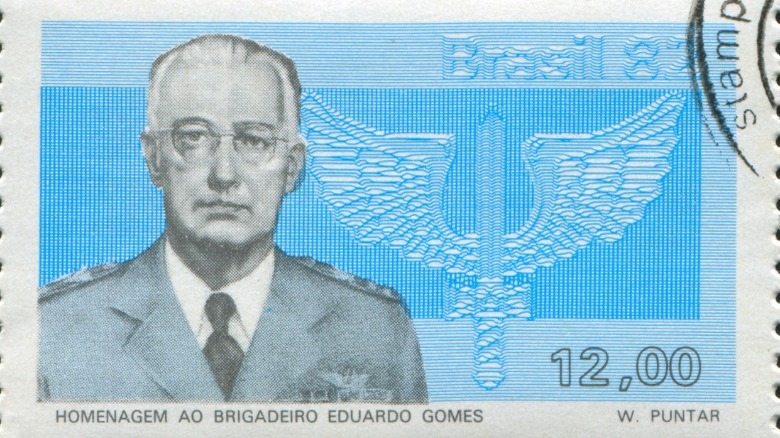 Postage stamp showing Eduardo Gomes 
